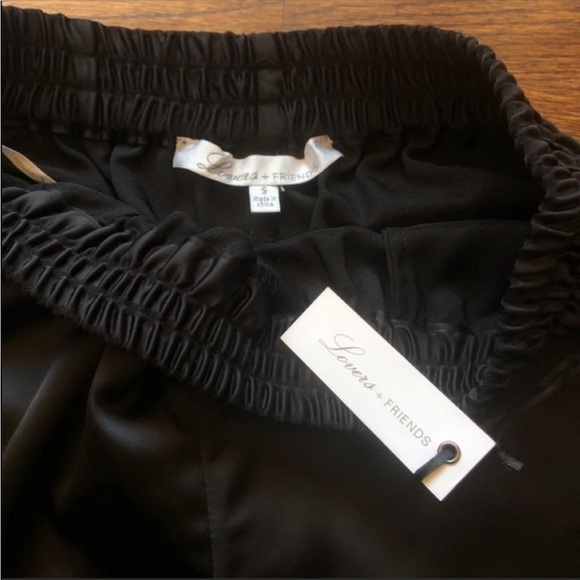 Lovers + Friends Tailored Track Trouser in Black Combo NWT - Picture 8 of 10